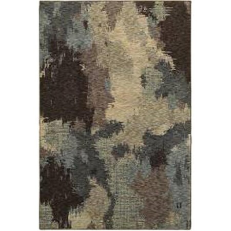 Oriental Weavers 10 x 13 ft. 2 in. Rectangle Evolution Area Rug, Blue and Brown E8011B305400ST